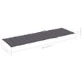 vidaXL Záhradné ležadlo so stolom a vankúšom impregnovaná borovica