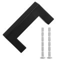 vidaXL Rukoväte na skrinku 10 ks čierna 64 mm nehrdzavejúca oceľ