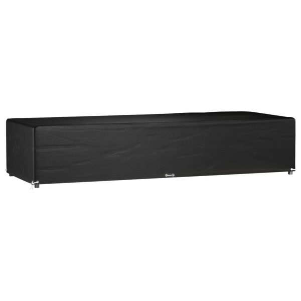 vidaXL Kryt na lehátko 12 očiek 205x75x40 cm polyetylén