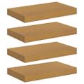 vidaXL Stenná polica Nástenná montáž 4 ks Béžová 40 x 23,5 x 3,8 cm