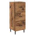 vidaXL Highboard Staré drevo 34,5 x 34 x 180 cm Kompozitné drevo