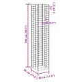 vidaXL Gabiónové vyvýšené záhony 4 ks 30x30x50/100/150/200 cm, železo
