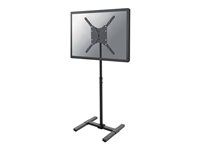 Stojan - sklopný - pre displej LCD - čierna - veľkosť obrazovky: 10"-55" - podlahové prevedenie