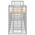 vidaXL Záhradná lavička gabiónový dizajn 183x41x60,5 masívna borovica