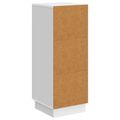 vidaXL Servírovacia skriňa Biela s vysokým leskom 33 x 34,5 x 87 cm