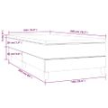 vidaXL Boxspring posteľ s matracom hnedá 100x200 cm umelá koža