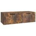 vidaXL Nástenná TV skrinka Dymový dub 98 x 41 x 30 cm Kompozitné drevo