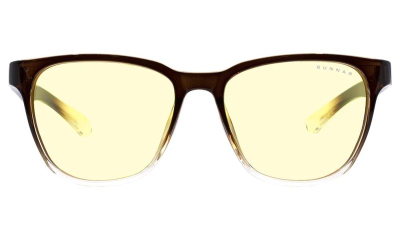 GUNNAR kancelárske/herné brýle BERKELEY LATTE/FADE * jantárové sklá * BLF 65 * GUNNAR focus Brýle, herné, hnedé rámčeky, jantárové sklá