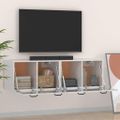 vidaXL Nástenné skrinky 2 ks lesklé biele 80x36,5x35 cm spracov. drevo