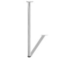 vidaXL Výškovo nastaviteľné stolové nohy, 4ks, chrómované, 1100 mm