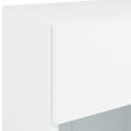 vidaXL TV nástenná skrinka s LED svetlami biela 40x30x60,5 cm