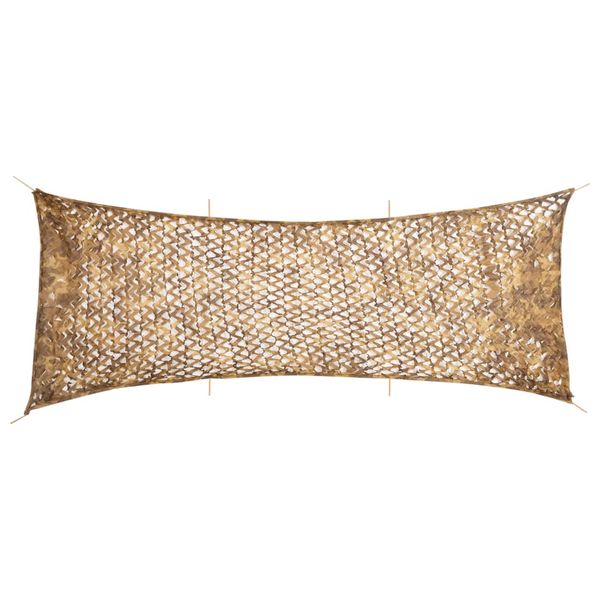vidaXL Maskovacia sieť s úložným vreckom 623x203 cm piesková