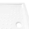vidaXL Sprchová vanička s protišmykovými výbežkami biela 80x100x4 cm ABS