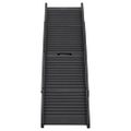 vidaXL Skladacia rampa pre psa čierna 153x40x12,5 cm plastová