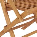 vidaXL Skladacie stoličky 2 ks z masívneho teakového dreva