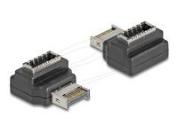 Adaptér USB 10 Gbps Type-E Key A samec do