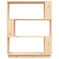 vidaXL Knižnica/deliaca stena 80x25x101 cm masívna borovica