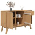 vidaXL Komoda OLDEN, hnedá 114x43x73,5 cm, borovicový masív