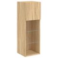 vidaXL TV skrinky s LED svetlami 2 ks dub sonoma 30,5x30x90 cm