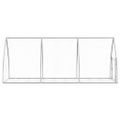 vidaXL Králikáreň strieborná 105x300x120 cm pozinkovaná oceľ