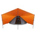 vidaXL Tipi stan so strechou Šedá a oranžová 510 x 690 x 330 cm taft