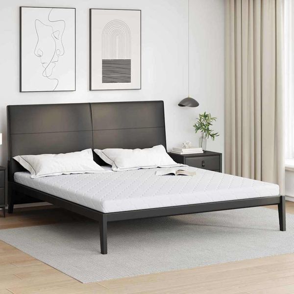 vidaXL Matrac Biela 180 x 200 cm žakárová tkanina
