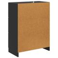 vidaXL Zásuvkový kabinet Čierna 66 x 34,5 x 87 cm Kompozitné drevo