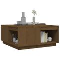 vidaXL Konferenčný stolík medovo-hnedý 80x81x36,5 cm borovicový masív