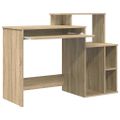 vidaXL Stôl Sonoma dub 120,5 x 44 x 88,5 cm Kompozitné drevo