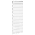 vidaXL Zebra roleta biela 55x150 cm šírka látky 50,9 cm polyester