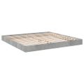 vidaXL Posteľný rám betónový sivý 200x200 cm kompozitné drevo