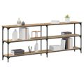 vidaXL Konzolový stôl dub artisan 200 x 29 x 75 cm