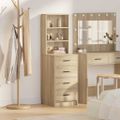 vidaXL Highboard dub sonoma 40 x 41 x 135 cm Kompozitné drevo