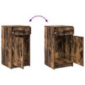 vidaXL Servírovacia skriňa Dymová dub 40 x 40.5 x 75 cm