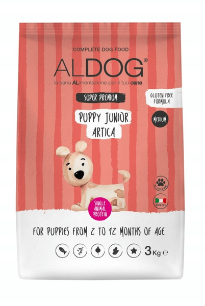 Aldog 2D-SJ3M Puppy-Junior Artica Medium granule pre šteniatka, stredné plemená, losos, 3 kg