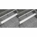 vidaXL Rovný sprchový odtok 2 ks s bublinkami 1030x140 mm nehrdzavejúca oceľ