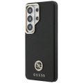 Guess Case Rhinestone Round Logo MagSafe for Samsung Galaxy S26 Ultra Black