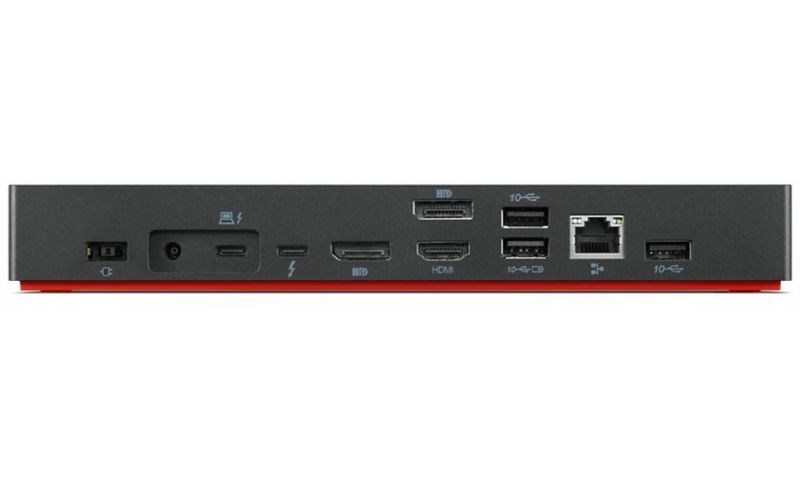 ThinkPad Thunderbolt 4 Dock Workstation Dokovacia stanica, USB typ C, kompatibilná s Thunderbolt 4, 8K 30Hz, HDMI, 2x DisplayPort, 4x USB 3.1, USB typ C, Thunderbolt 4, RJ