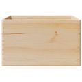 VidaXL Drevená škatuľka s rúčkami 40x30x23 cm masívna borovica