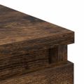 vidaXL Komoda dymový dub 37,5x35x76 cm spracované drevo