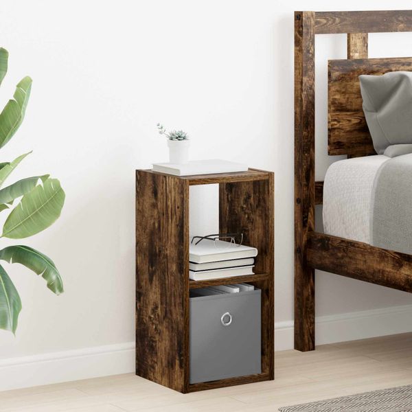 vidaXL Nočný stolík Dymová dub 25,5 x 22 x 49,5 cm Kompozitné drevo