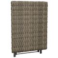 vidaXL Skladací stôl sivý 45x35x32 cm polyratan