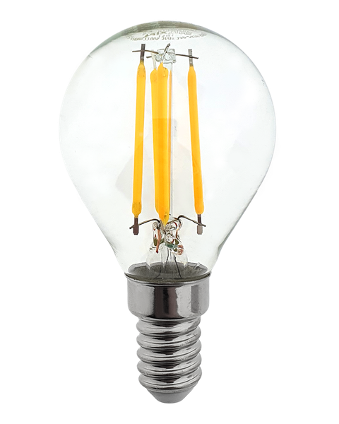 Dekoračná LED žiarovka FILAMENT Trixline 5W 600lm G45 E14 teplá biela