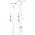 vidaXL Zemný kolík plotového stĺpika 7 ks Zelená