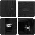vidaXL Highboard Čierny dub 70 x 35,5 x 67,5 cm Kompozitné drevo