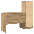 vidaXL Stôl Remeselný dub 145.5 x 50 x 127 cm 2 ks