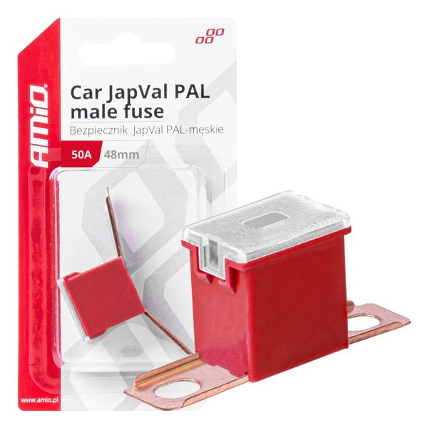Poistka JAPVAL PAL samec 48mm 50A AMIO-03420