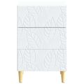 vidaXL Nočný stolík Biela 43 x 39,5 x 66,5 cm Kompozitné drevo