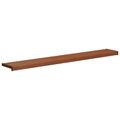 vidaXL Parapetné dosky Hnedé drevo 140 x 25 x 4,5 cm PVC