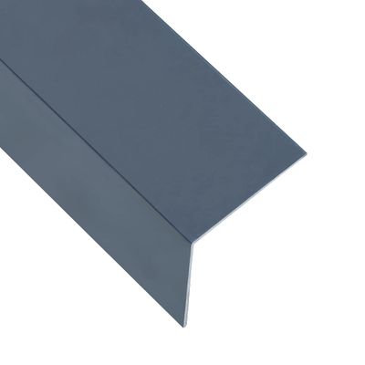vidaXL Lišty v tvare L 90° 5 ks, hliník, antracitové 170 cm, 50x50 mm